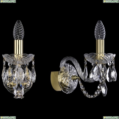 Бра 1402B/1/141/G ★Bohemia Ivele Crystal, Золото► — Купить▼