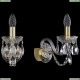 Бра 1402B/1/141/G ★Bohemia Ivele Crystal, Золото► — Купить▼