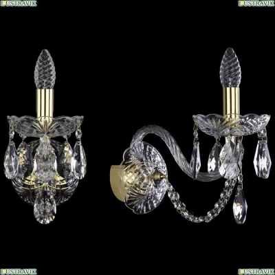 Бра 1402B/1/195/XL/G ★Bohemia Ivele Crystal, Золото► — Купить▼