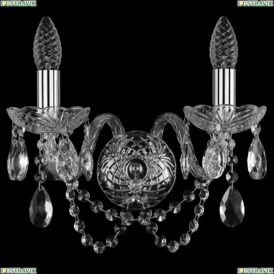 Бра 1402B/2/141/Ni ★Bohemia Ivele Crystal, Никель► — Купить▼