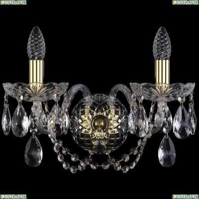 Бра 1402B/2/160/XL/G ★Bohemia Ivele Crystal, Золото► — Купить▼