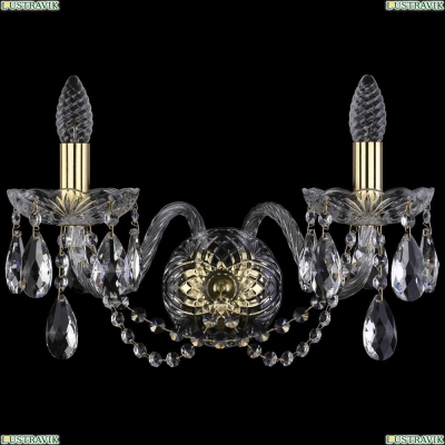 Бра 1402B/2/195/XL/G ★Bohemia Ivele Crystal, Золото► — Купить▼