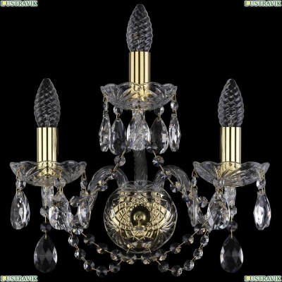 Бра 1402B/2+1/141/G ★Bohemia Ivele Crystal, Золото► — Купить▼