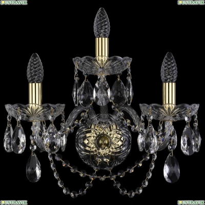 Бра 1402B/2+1/160/XL/G ★Bohemia Ivele Crystal, Золото► — Купить▼