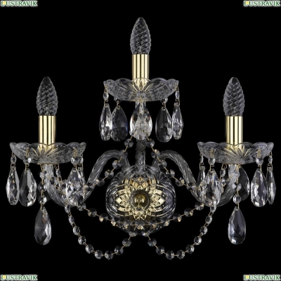 Бра 1402B/2+1/195/XL/G ★Bohemia Ivele Crystal, Золото► — Купить▼
