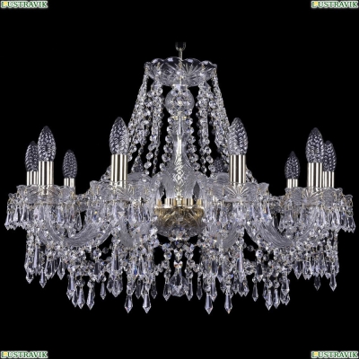 Люстра 1403/10/240/G ★Bohemia Ivele Crystal, Золото► — Купить▼