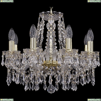 Люстра 1403/8/160/G ★Bohemia Ivele Crystal, Золото► — Купить▼