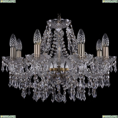Люстра 1403/8/195/Pa ★Bohemia Ivele Crystal, Патина► — Купить▼