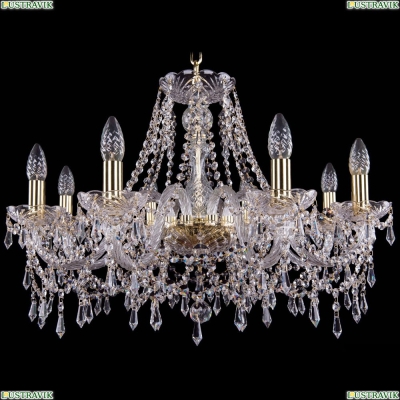 Люстра 1403/8/240/G ★Bohemia Ivele Crystal, Золото► — Купить▼