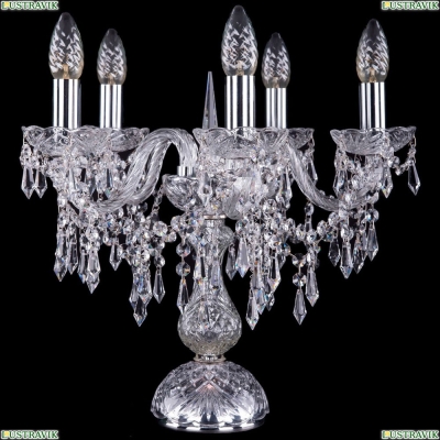 Настольная лампа 1403L/5/141-39/Ni ★Bohemia Ivele Crystal, Никель► — Купить▼