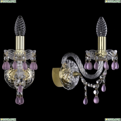 Бра 1410B/1/141/G/V7010 ★Bohemia Ivele Crystal, Золото► — Купить▼