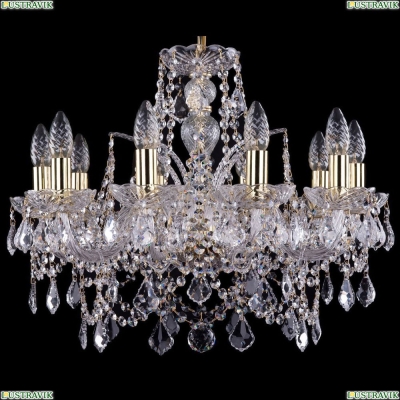 Люстра 1411/10/195/G/Leafs ★Bohemia Ivele Crystal, Золото► — Купить▼