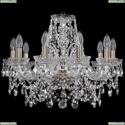 Люстра 1411/10/195/Pa ★Bohemia Ivele Crystal, Патина► — Купить▼