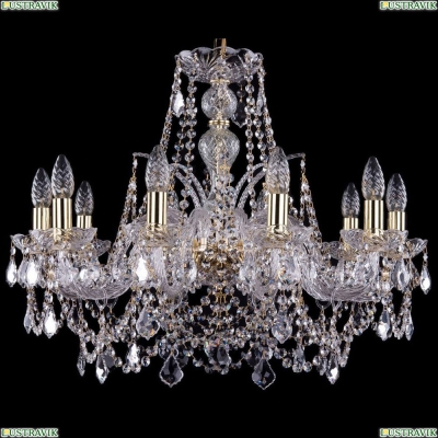 Люстра 1411/10/240/G/Leafs ★Bohemia Ivele Crystal, Золото► — Купить▼