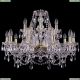 Люстра 1411/10+5/240/G ★Bohemia Ivele Crystal, Золото► — Купить▼