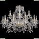 Люстра 1411/10+5/300/G ★Bohemia Ivele Crystal, Золото► — Купить▼