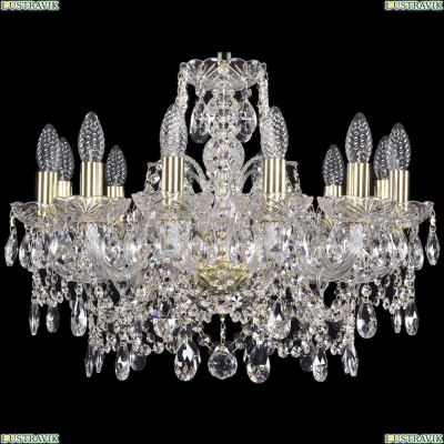 Люстра 1411/12/195/G ★Bohemia Ivele Crystal, Золото► — Купить▼