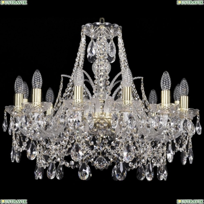 Люстра 1411/12/240/G ★Bohemia Ivele Crystal, Золото► — Купить▼