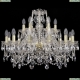 Люстра 1411/12+6/240/G ★Bohemia Ivele Crystal, Золото► — Купить▼