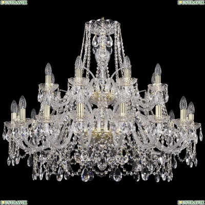 Люстра 1411/16+8/360/2d/G ★Bohemia Ivele Crystal, Золото► — Купить▼