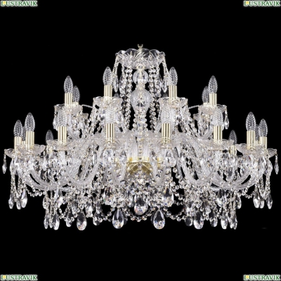 Люстра 1411/16+8/360/G ★Bohemia Ivele Crystal, Золото► — Купить▼