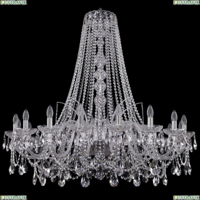 Люстра 1411/18/400/h-113/Ni ★Bohemia Ivele Crystal, Никель► — Купить▼