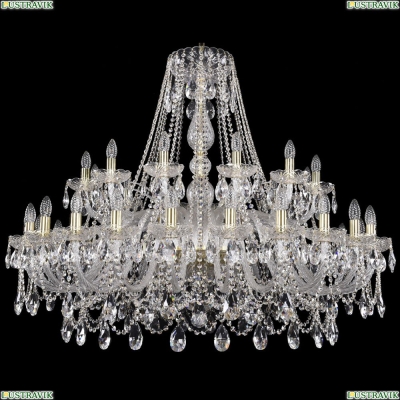 Люстра 1411/24+12/460/G ★Bohemia Ivele Crystal, Золото► — Купить▼