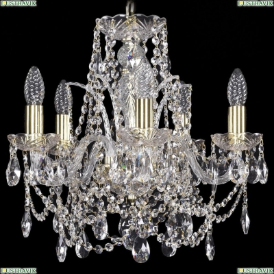 Люстра 1411/5/141/G ★Bohemia Ivele Crystal, Золото► — Купить▼