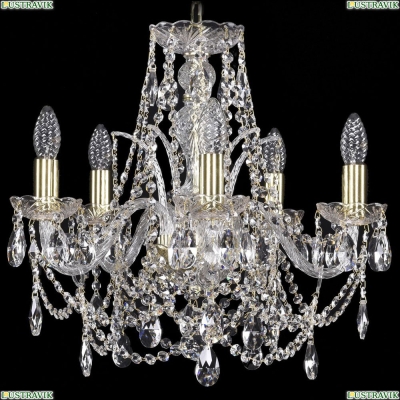 Люстра 1411/5/160/G ★Bohemia Ivele Crystal, Золото► — Купить▼