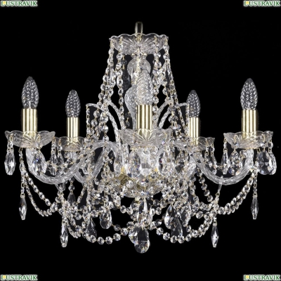Люстра 1411/5/195/G ★Bohemia Ivele Crystal, Золото► — Купить▼