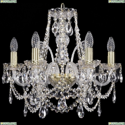 Люстра 1411/6/160/G ★Bohemia Ivele Crystal, Золото► — Купить▼