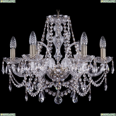 Люстра 1411/6/195/Pa ★Bohemia Ivele Crystal, Патина► — Купить▼