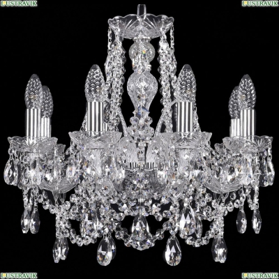 Люстра 1411/8/160/Ni ★Bohemia Ivele Crystal, Никель► — Купить▼
