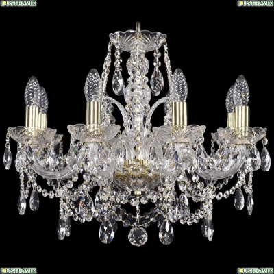 Люстра 1411/8/195/G ★Bohemia Ivele Crystal, Золото► — Купить▼
