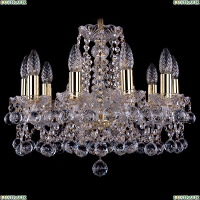 Люстра 1413/10/165/G/Balls ★Bohemia Ivele Crystal, Золото► — Купить▼