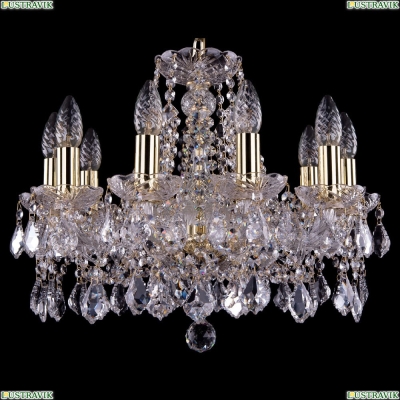 Люстра 1413/10/165/G/Leafs ★Bohemia Ivele Crystal, Золото► — Купить▼