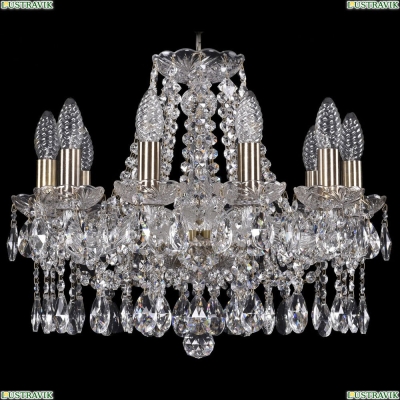 Люстра 1413/10/165/Pa ★Bohemia Ivele Crystal, Патина► — Купить▼