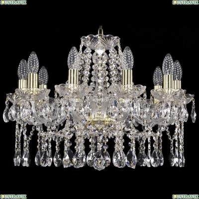 Люстра 1413/10/200/G ★Bohemia Ivele Crystal, Золото► — Купить▼