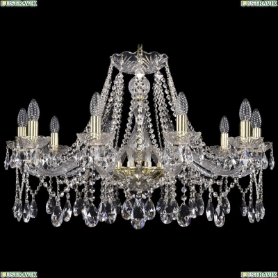 Люстра 1413/10/300/G ★Bohemia Ivele Crystal, Золото► — Купить▼