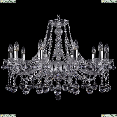 Люстра 1413/10/300/Ni/Balls ★Bohemia Ivele Crystal, Никель► — Купить▼
