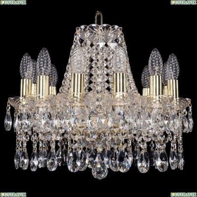 Люстра 1413/12/141/G ★Bohemia Ivele Crystal, Золото► — Купить▼