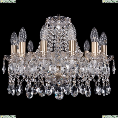 Люстра 1413/12/165/Pa ★Bohemia Ivele Crystal, Патина► — Купить▼