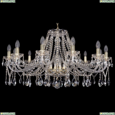 Люстра 1413/12/360/G ★Bohemia Ivele Crystal, Золото► — Купить▼