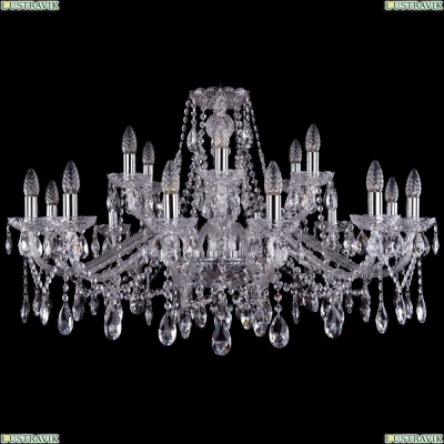 Люстра 1413/12+6/360/Ni ★Bohemia Ivele Crystal, Никель► — Купить▼