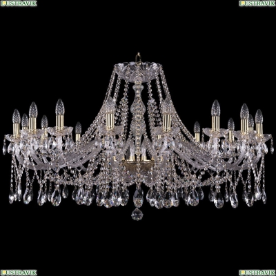 Люстра 1413/16/400/G ★Bohemia Ivele Crystal, Золото► — Купить▼