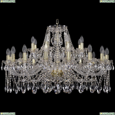 Люстра 1413/16+8/360/G ★Bohemia Ivele Crystal, Золото► — Купить▼