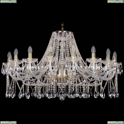 Люстра 1413/18/400/G ★Bohemia Ivele Crystal, Золото► — Купить▼