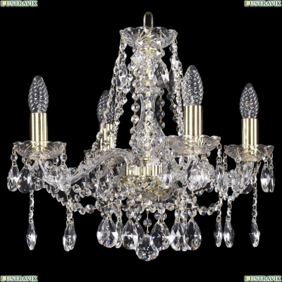 Люстра 1413/4/165/G ★Bohemia Ivele Crystal, Золото► — Купить▼