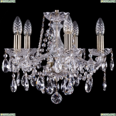 Люстра 1413/5/141/Pa ★Bohemia Ivele Crystal, Патина► — Купить▼