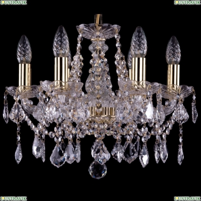 Люстра 1413/6/141/G/Leafs ★Bohemia Ivele Crystal, Золото► — Купить▼